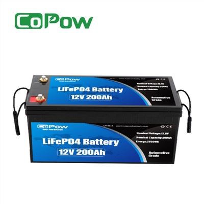 12v 200ah lithium-ionbatterij voor campers