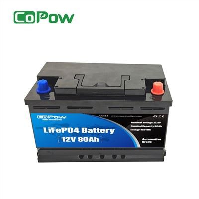 12V 80Ah lithium-ion zonnebatterij